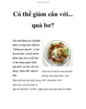 Có thể giảm cân với... quả bơ?