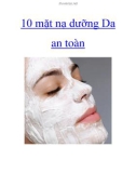 10 mặt nạ dưỡng Da an toàn