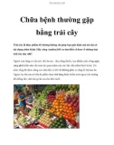 Chữa bệnh thường gặp bằng trái cây