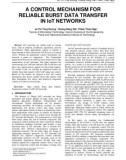 A control mechanism for reliable burst data transfer in IoT networks