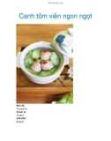 Canh tôm viên ngon ngọt