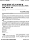 Nghiên cứu các kỹ thuật thị giác máy tính ứng dụng theo dõi phương tiện, giám sát giao thông trong thời gian thực