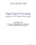 Lecture Digital signal processing - Chapter 6: FIR digital filter design