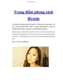 Trang điểm phong cách Hyorin