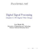 Lecture Digital signal processing - Chapter 5: IIR digital filter design