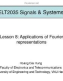 Lecture Signals & systems - Lesson 8: Applications of fourier representations