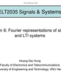 Lecture Signals & systems - Lesson 6: Fourier representations of signals and LTI systems