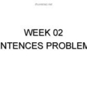 SENTENCE PROBLEMS