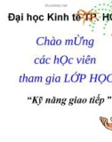 Bài giảng: Kỹ năng giao tiếp