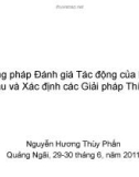 Phương pháp đánh giá tác động của biến đổi khí hậu và xác định các giải pháp thích ứng