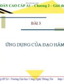 Bài 3: Ứng dụng của đạo hàm