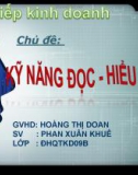 Đề tài: Kỹ năng đọc-hiểu nhanh