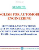 ENGLISH FOR AUTOMOBILE ENGINEERING-UNIT 8