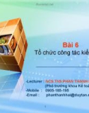 Bài 6: Tổ chức công tác kiểm toán