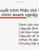 Thuyết trình Phân tích tài chính doanh nghiệp