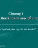 Chương 1 Lý thuyết danh mục đầu tư - Ngành tài chính ngân hàng