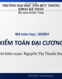 Bài giảng Kiểm toán đại cương: Chương 1 - Nguyễn Thị Thanh Hương