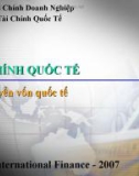 Bài giảng Tài chính quốc tế - Chương 1: Chu chuyển vốn quốc tế