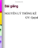 Bài giảng Nguyên lý thống kê: Chương 1 - GV. Quỳnh Phương