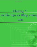 Bài giảng Lý thuyết kiểm toán - Chương 5: Cơ sở dẫn liệu và bằng chứng kiểm toán