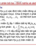 Bài giảng Giải tích 2: Chương 2.2 - Nguyễn Thị Xuân Anh