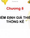 Bài giảng Lý thuyết xác suất và thống kê toán: Chương 8 - Hoàng Thị Diễm Hương