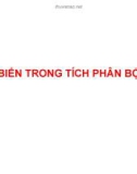 Bài giảng Đổi biến trong tích phân bội ba