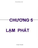 Bài giảng Tài chính tiền tệ: Chương 5 - Lạm phát