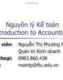 Bài giảng Nguyên lý Kế toán: Chương 1 - Nguyễn Thị Phương Mai