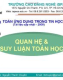 Bài giảng Toán ứng dụng trong Tin học: Chương 1 - Quan hệ & suy luận toán học