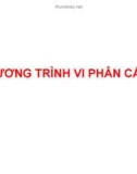 Bài giảng Giải tích 1: Phương trình vi phân cấp 2