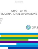 Lecture International financial statement analysis: Chapter 16 - CFA Institute