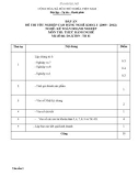 Đáp án đề thi tốt nghiệp cao đẳng nghề khóa 3 (2009-2012) - Nghề: Kế toán doanh nghiệp - Môn thi: Thực hành nghề - Mã đề thi: ĐA KTDN-TH41