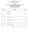 Đáp án đề thi tốt nghiệp cao đẳng nghề khóa 3 (2009-2012) - Nghề: Kế toán doanh nghiệp - Môn thi: Thực hành nghề - Mã đề thi: ĐA KTDN-TH42