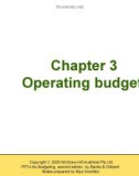 Lecture Budgeting - Chapter 3: Operating budgets