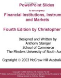 Lecture Financial institutions, instruments and markets (4/e): Chapter 1 - Christopher Viney