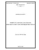 Luận án Tiến sĩ Y học: Nghiên cứu lâm sàng, cận lâm sàng, hình thái, chức năng tim ở bệnh nhân xơ gan