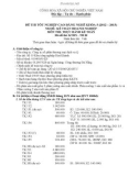 Đề thi tốt nghiệp cao đẳng nghề khóa 5 (2012-2015) - Nghề: Kế toán doanh nghiệp - Môn thi: Thực hành kế toán - Mã đề thi: KTDN-TH02