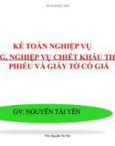 Bài giảng Kế toán ngân hàng: Chương 3 - ThS. Nguyễn Tài Yên