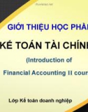 Bài giảng Kế toán tài chính II: Chương 1 - ĐH Kinh tế TP.HCM