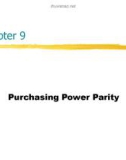 Lecture International finance: An analytical approach (2/e) – Chapter 9: Purchasing power parity