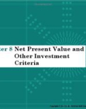 Lecture note Essentials of corporate finance – Chater 8: Net present value and other investment criteria