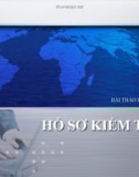 BÀI THẢO LUẬN: HỒ SƠ KIỂM TOÁN