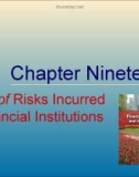 Lecture Financial markets and institutions: Chapter 19 - Anthony Saunders, Marcia Millon Cornett