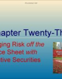 Lecture Financial markets and institutions: Chapter 23 - Anthony Saunders, Marcia Millon Cornett