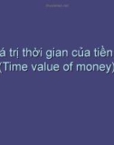 Các giá trị thời gian của tiền tệ