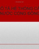 Bài giảng Hệ thống cấp nước công cộng - Phần 2: Mô tả hệ thống cấp nước cộng đồng