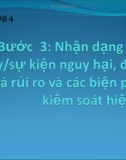 Bài giảng Hệ thống cấp nước công cộng - Phần 3: Nhận dạng mối nguy/sự kiện nguy hại, đánh giá rủi ro và các biện pháp kiểm soát hiện có