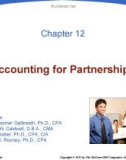 Lecture Principles of financial accounting - Chapters 12: Accounting for partnerships