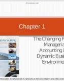 Lecture Managerial accounting Creating value in a dynamic business environment (Tenth edition): Chapter 1 - Ronald W. Hilton, David E. Platt